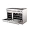 Forno Galiano Gold Professional 48In. Freestanding Dual Fuel Range FFSGS6156-48 - alternate 2